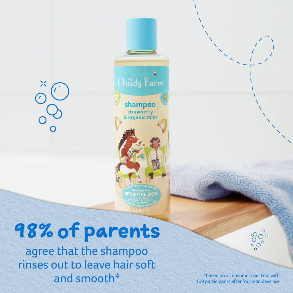 Childs Farm Gentle Shampoo For Kids, Strawberry & Organic Mint 250ml