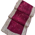 Decorative Bed Runner with Gold Sitara Work