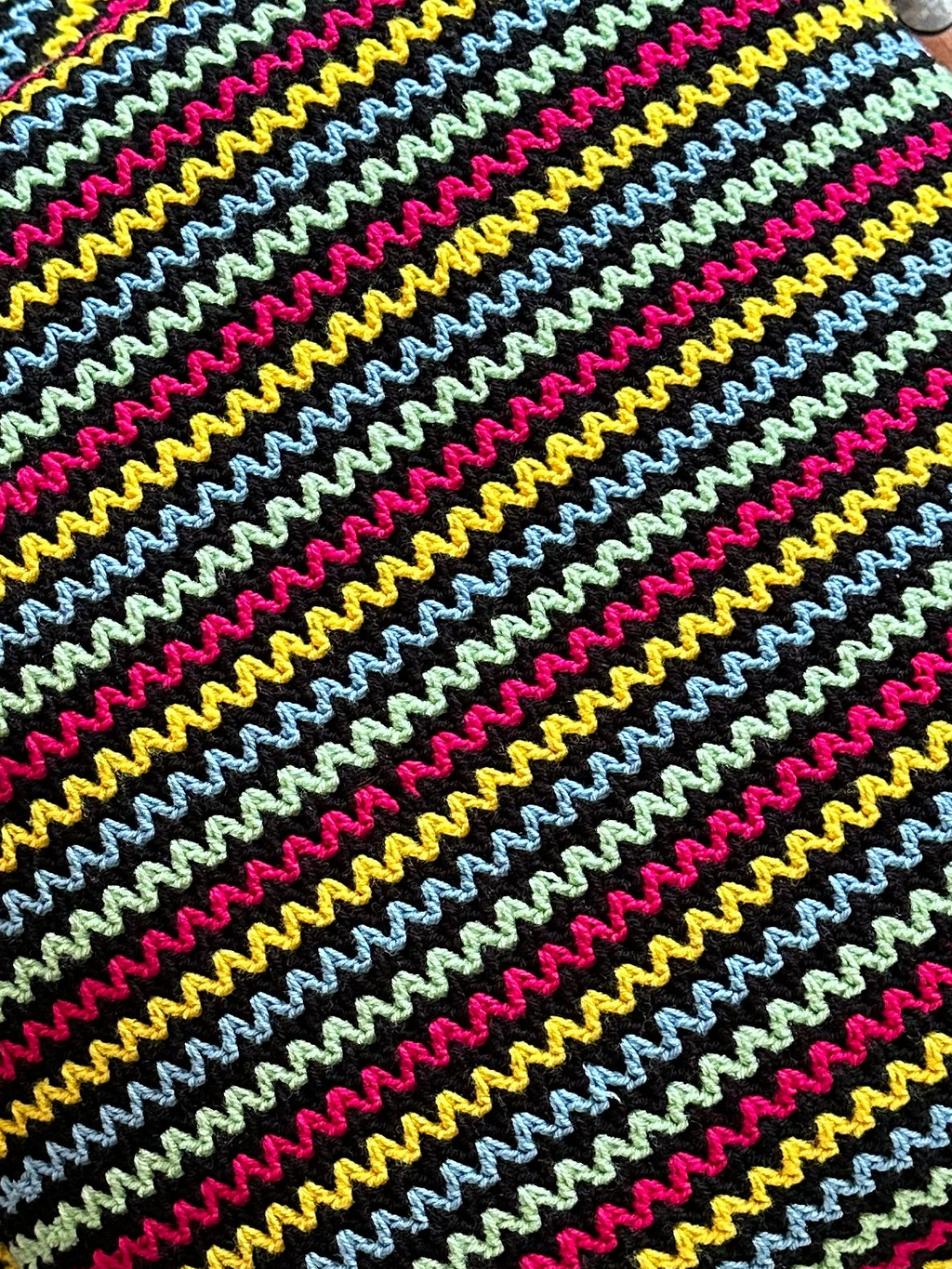 Vibrant, multi-colored woven Cushion - 1 Pcs