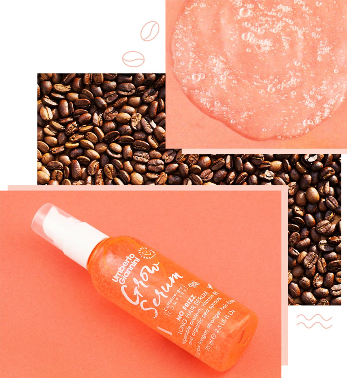 Umberto Giannini Grow No Frizz Long Hair Serum 75ml