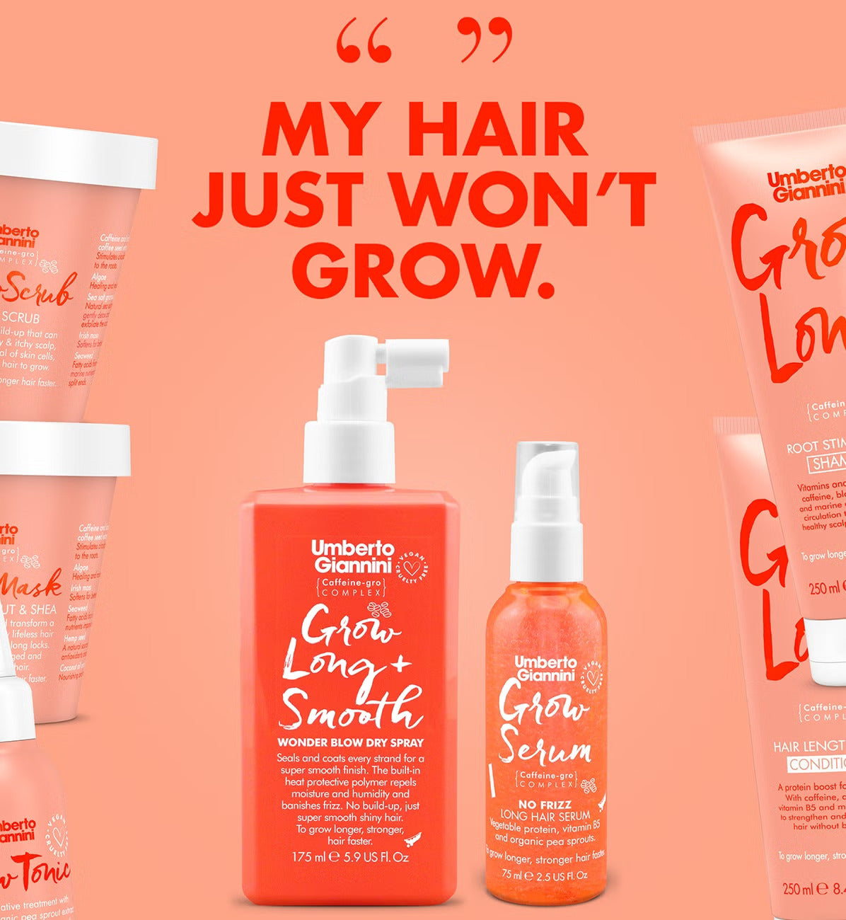 Umberto Giannini Grow No Frizz Long Hair Serum 75ml